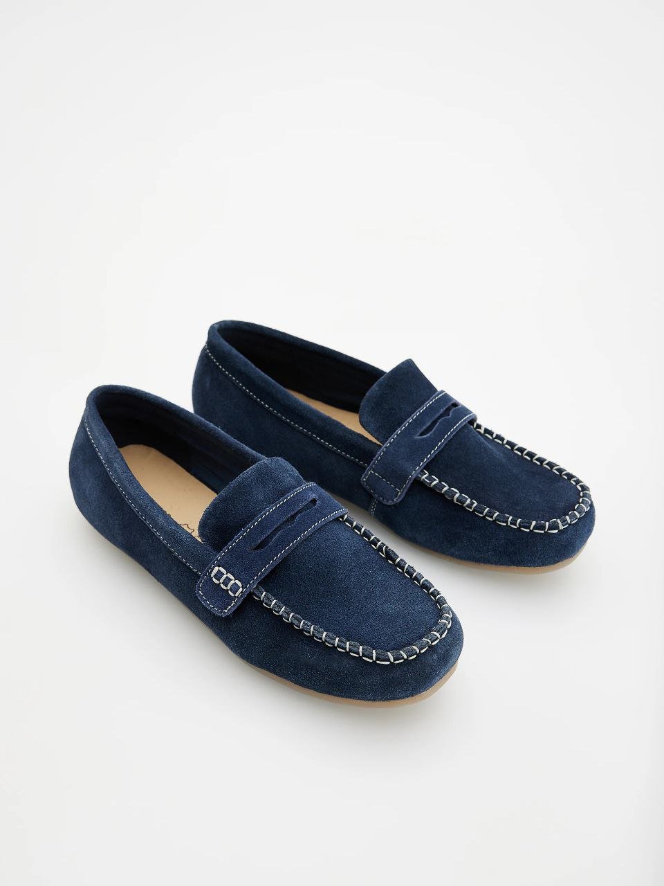 Mocassin bleu reserved