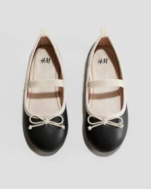Ballerine noir beige