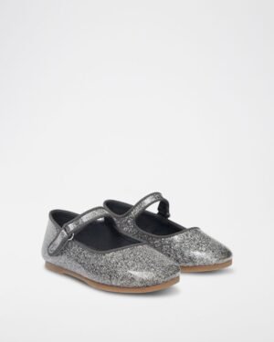 Ballerine fille gris argenté