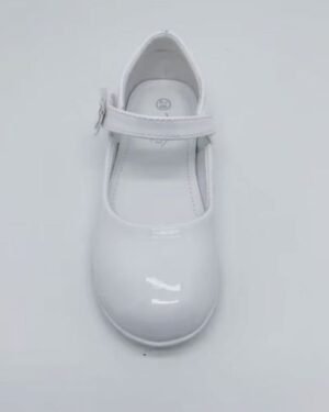 Ballerine blanche verni B&E