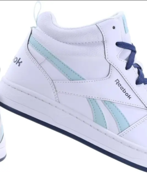 Baskets montantes Reebok – Blanc et bleu ciel – À lacets