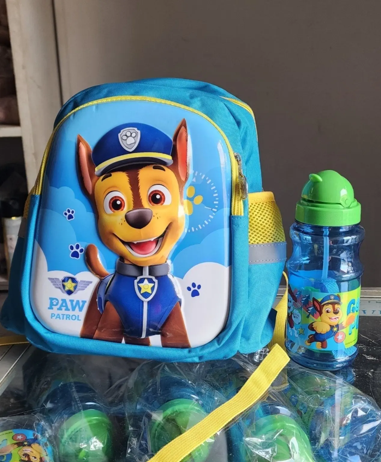 Sac à Dos Pat’Patrouille avec Gourde Assortie – Chase et Stella – Maternelle – Image 3