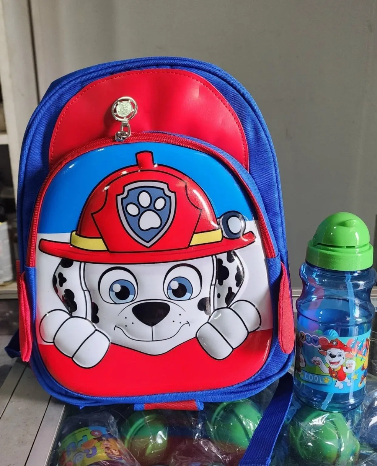 Ensemble Sac à Dos Scolaire Pat’Patrouille Chase Bleu + Gourde Assortie – Maternelle et CP – Image 5