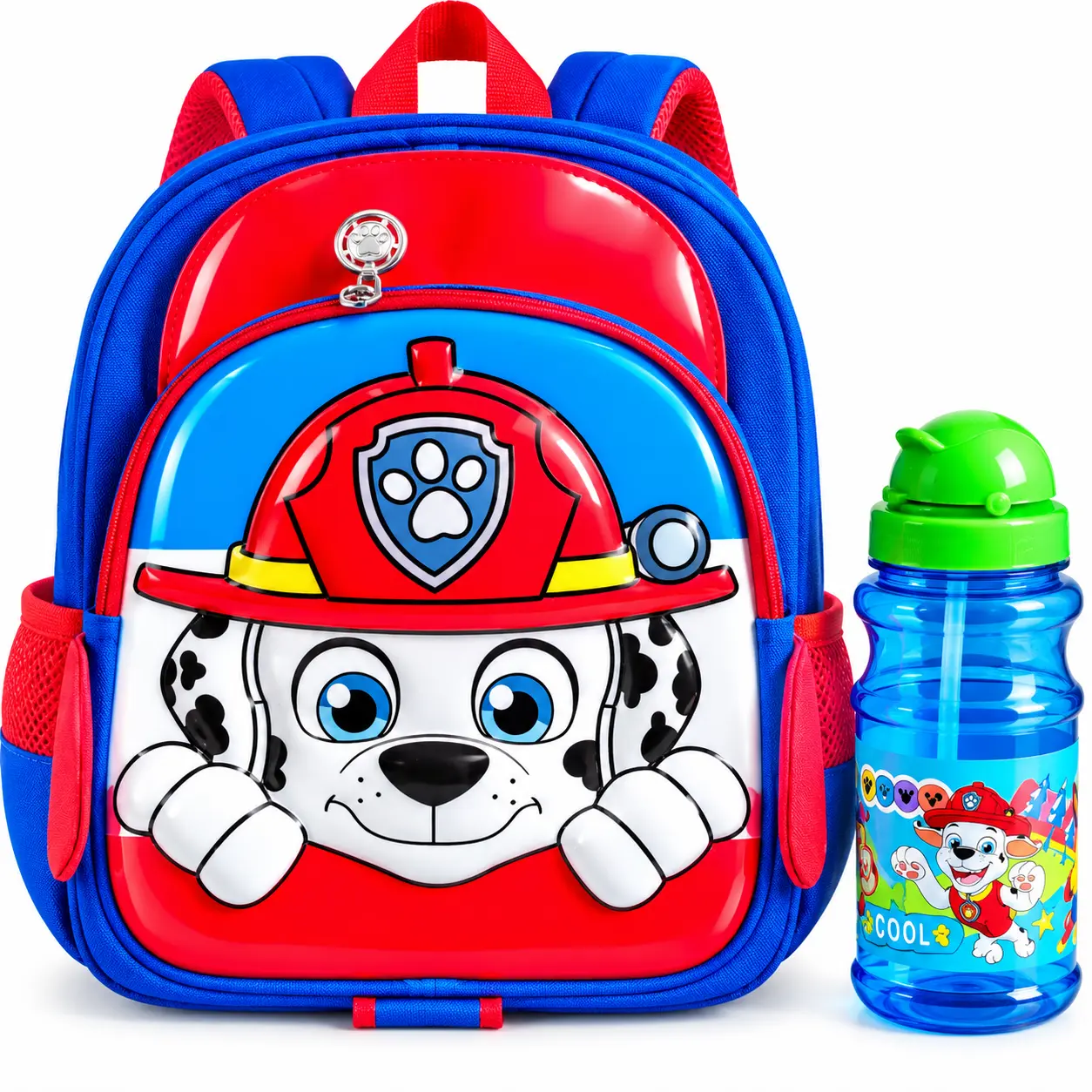 Ensemble Sac à Dos Scolaire Pat’Patrouille Chase Bleu + Gourde Assortie – Maternelle et CP – Image 2